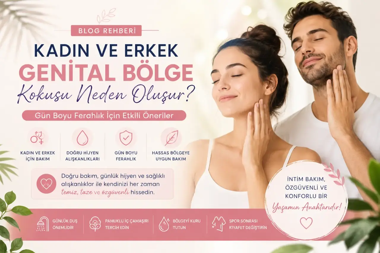 Kadın ve Erkek Genital Bölge Kokusu Neden Oluşur? Gün Boyu Ferahlık İçin Etkili Öneriler