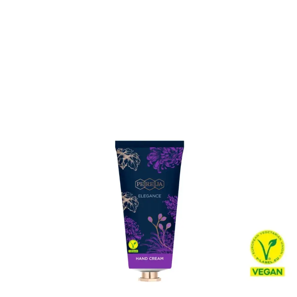 Pereja Elegans El Kremi 60 ml tüp, vegan, V-Label sertifikalı, yoğun nemlendirici el kremi