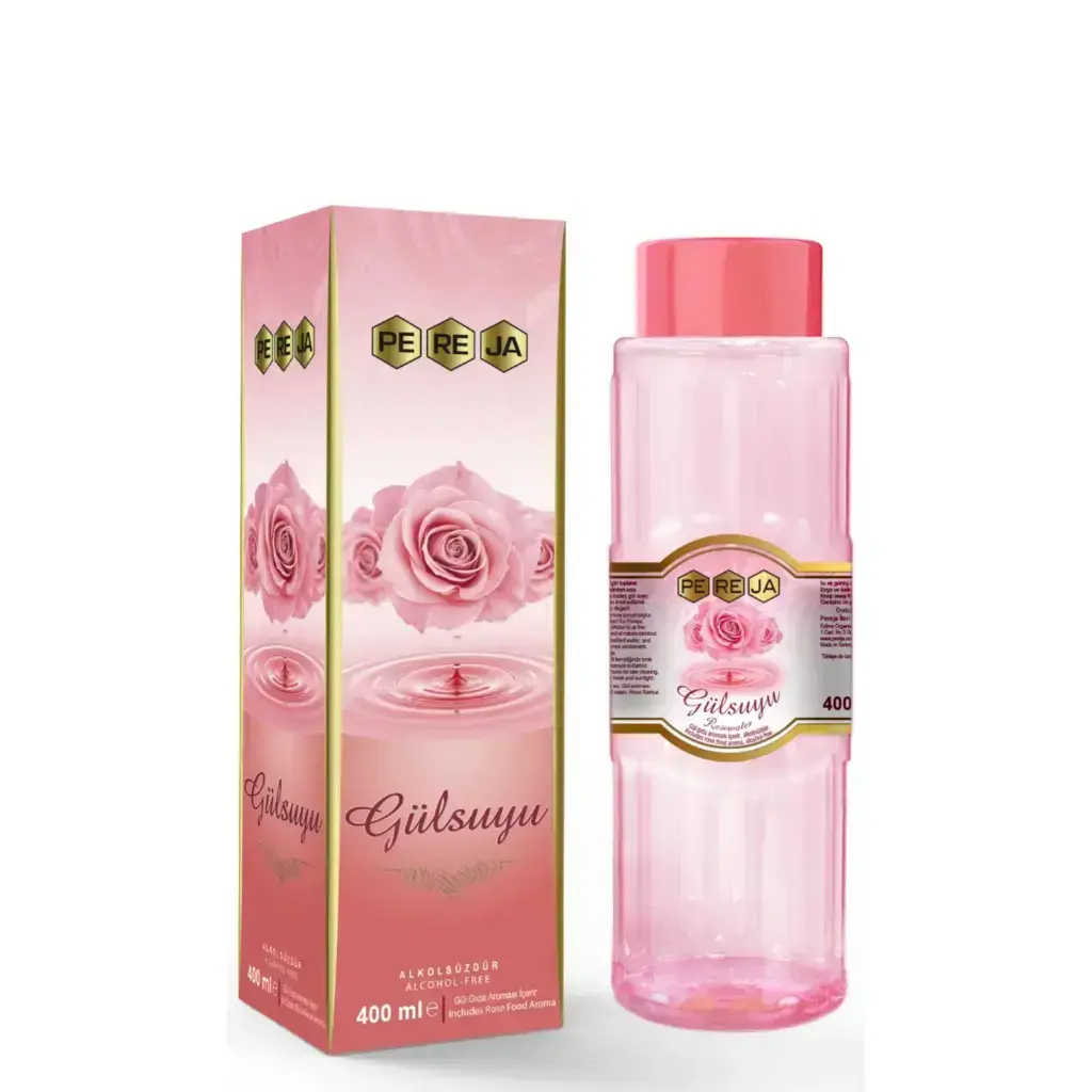 Pereja Doğal Gül Suyu 400 ml alkolsüz doğal gül suyu cilt temizleme ve ferahlatıcı