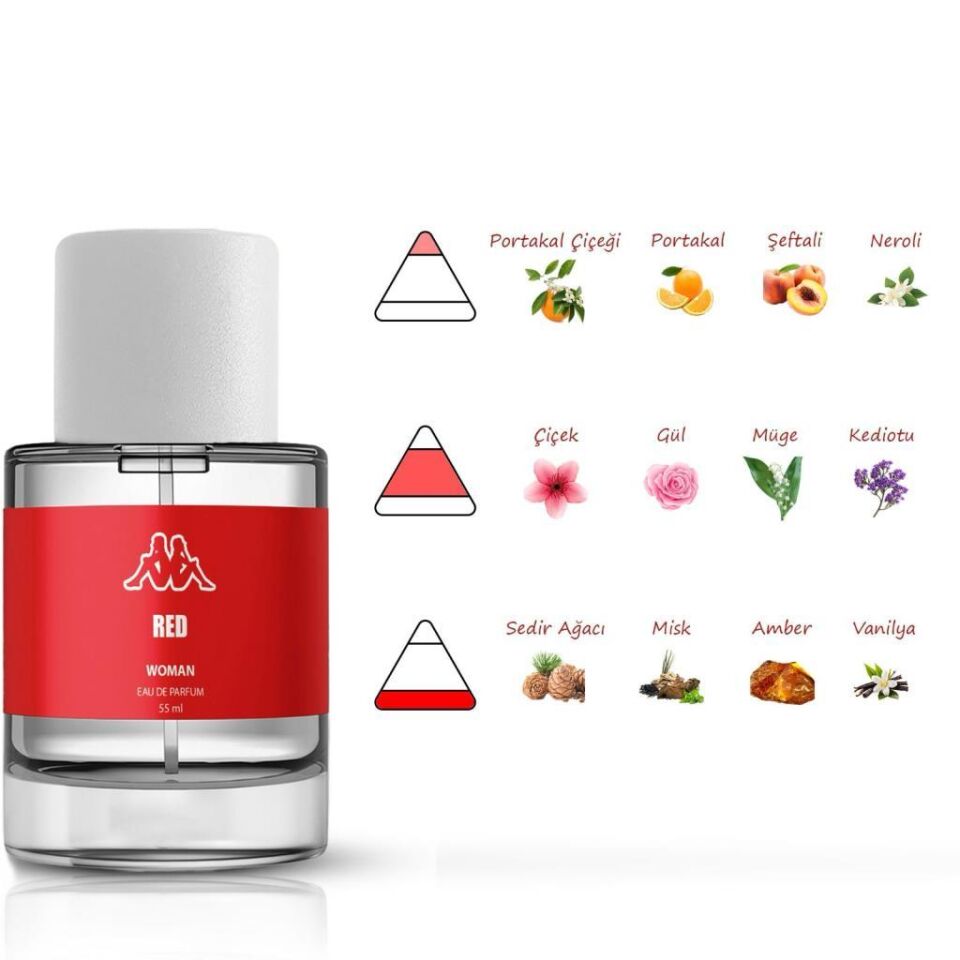 Kappa Red Woman Eau De Parfume 55 Ml