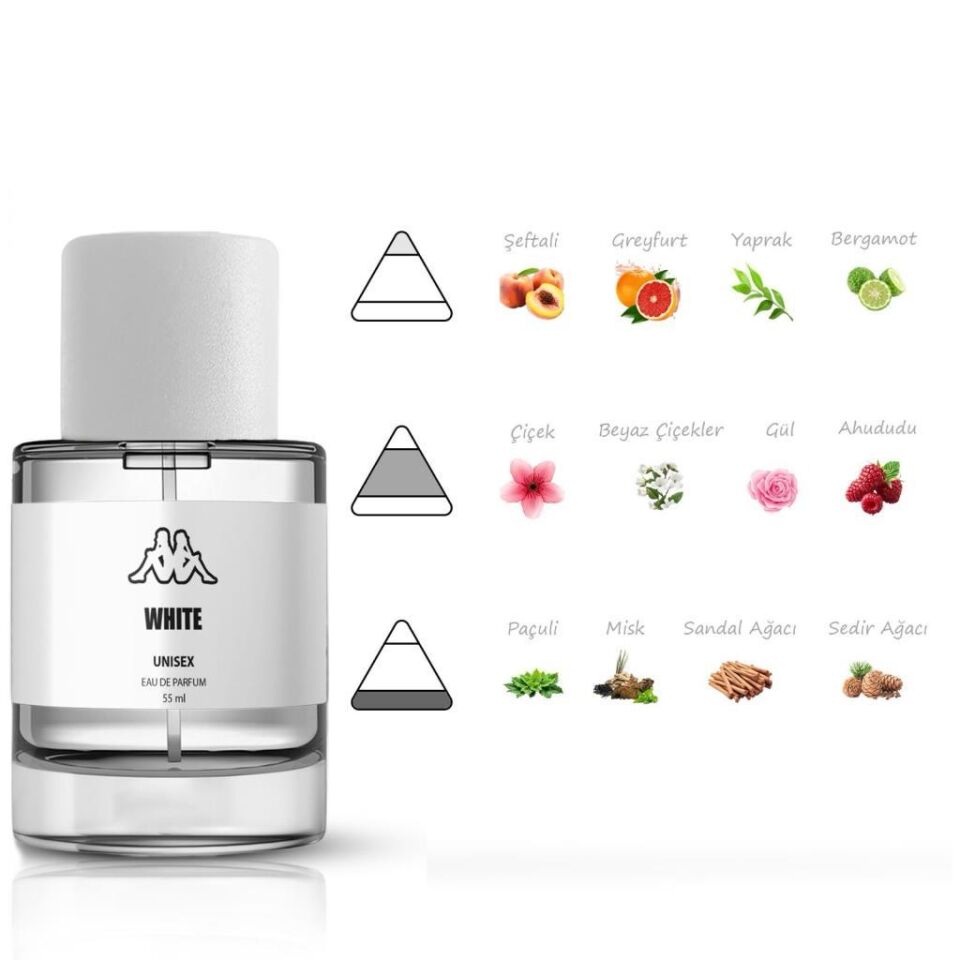 Kappa White Unisex Eau De Parfume 55 Ml