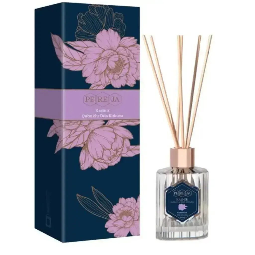Pereja Premium Kaşmir Çubuklu Oda Kokusu 100 ml dekoratif kalıcı ev ve ofis ortam kokusu