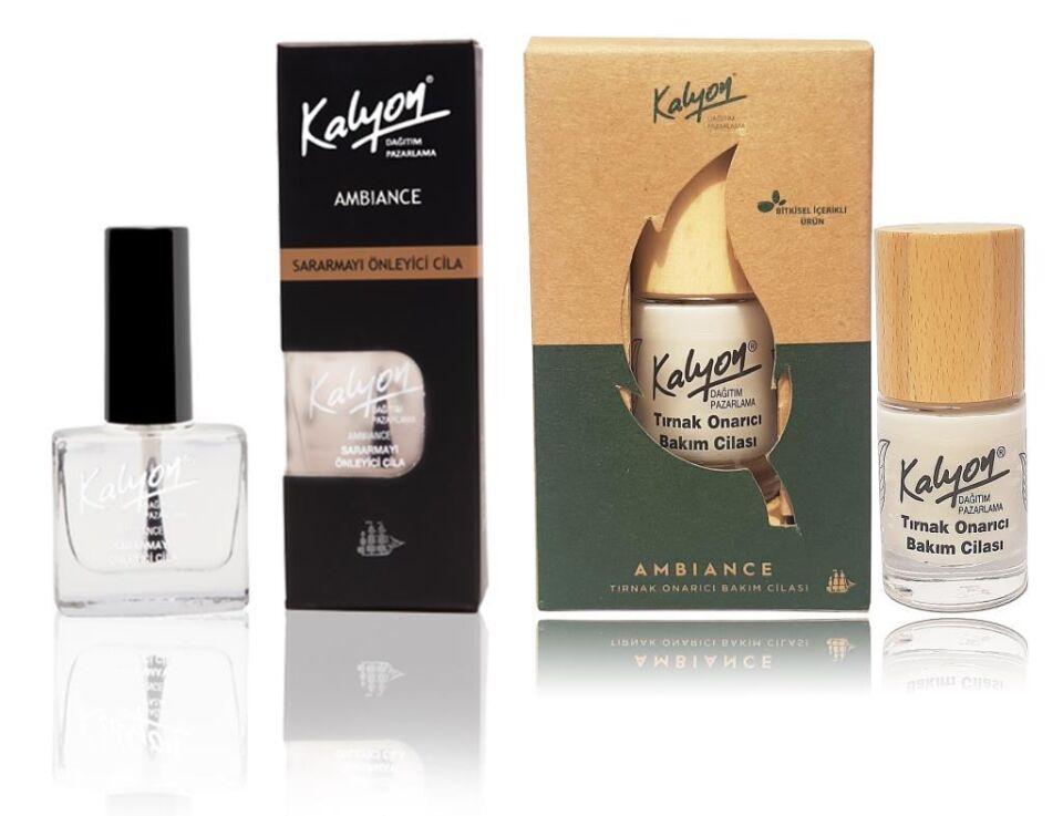 Kalyon Sararmayı Önleyici+Kalyon Bitkisel Tırnak Onarıcı Bakım Cilası 11 Ml