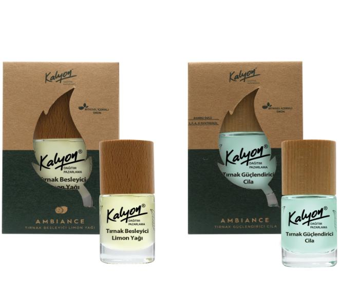 Kalyon Bitkisel Tırnak Güçlendirici Cila 11 Ml+Tırnak Besleyici Limon Yağı 11 Ml