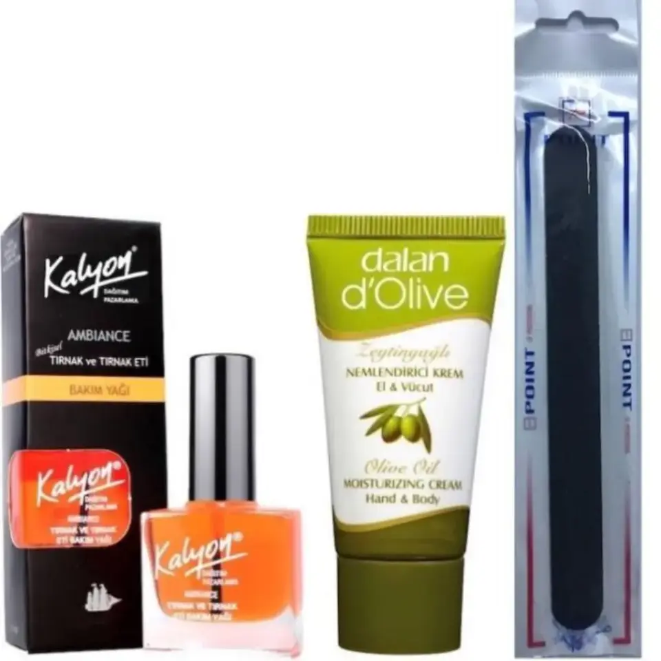 Kalyon Tırnak Bakım Yağı + Dalan Krem 20 Ml + Tırnak Törpüsü