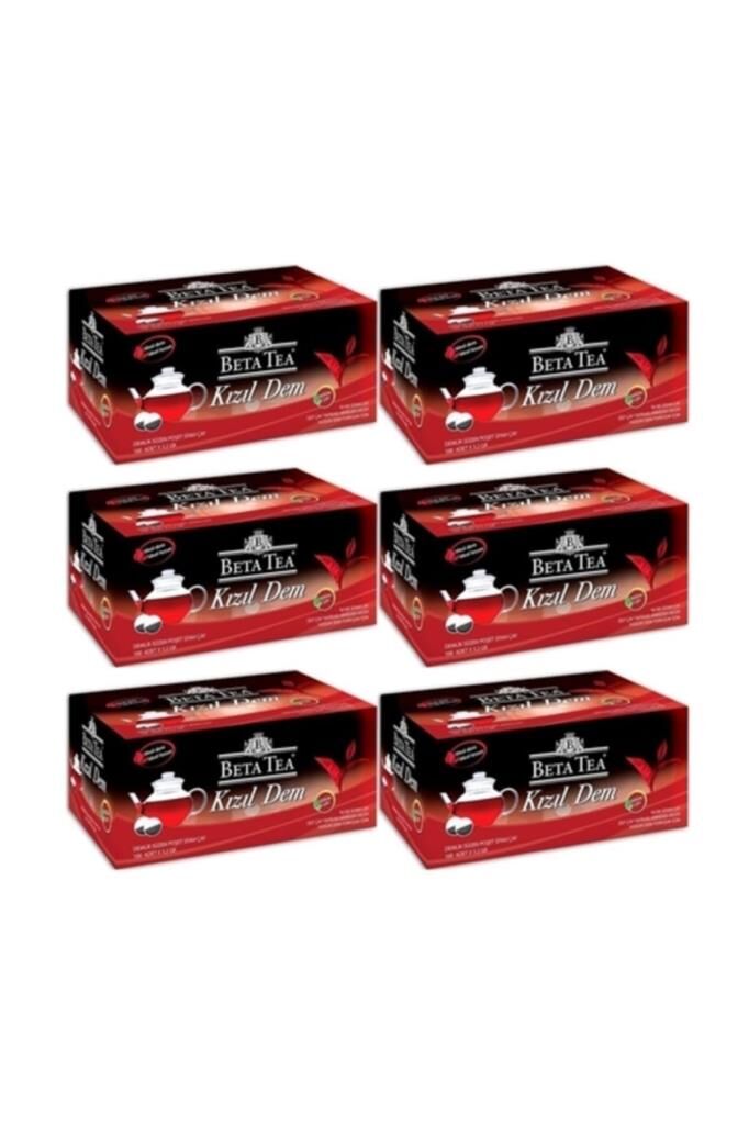 Beta Kızıl Dem Demlik Poşet Çay 100lü X 6 Adet 3,2 Grx100:320 Gr