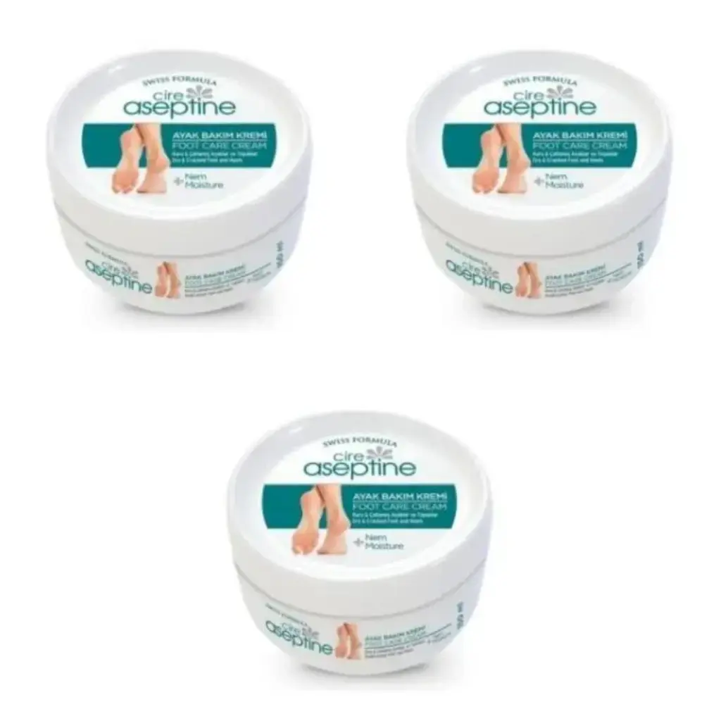 Cire Aseptine Ayak Bakım Kremi 150 ml 3 adet nemlendirici ve yumuşatıcı ayak bakım kremi
