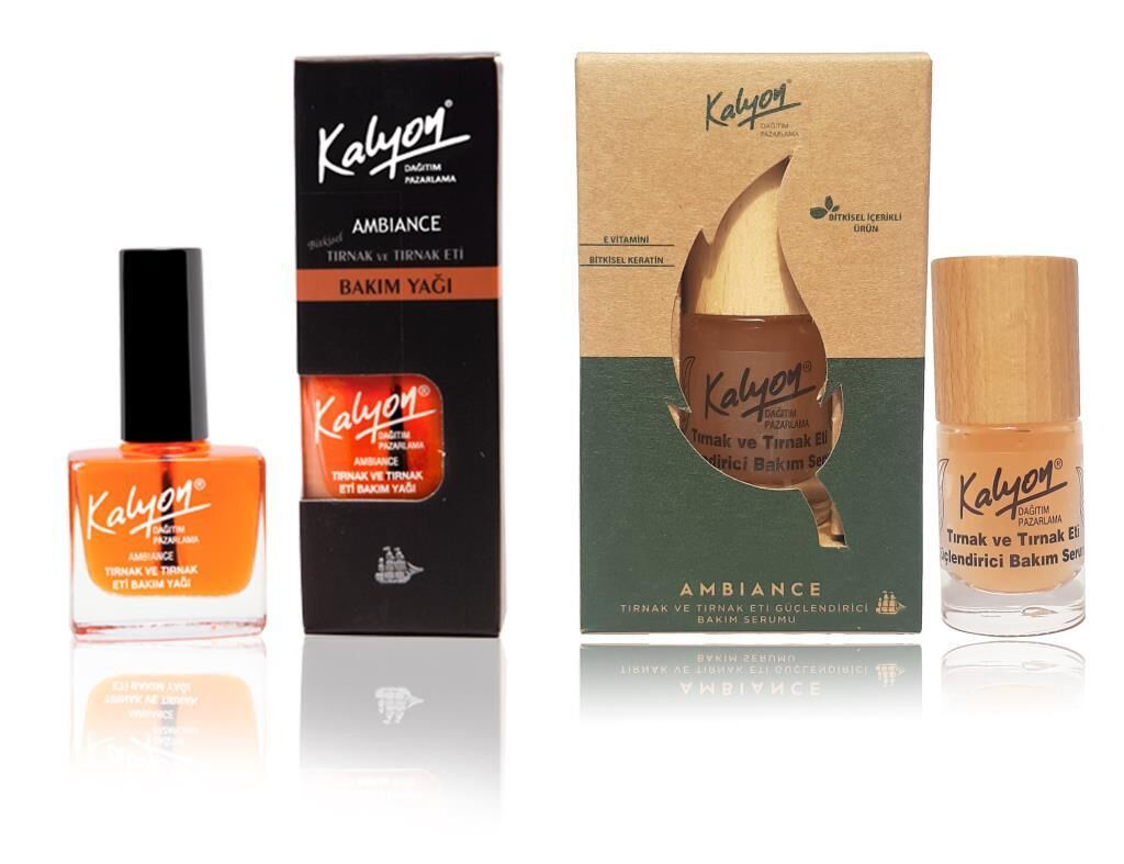 Kalyon Tırnak Bakım Yağı+Kalyon Bitkisel Tırnak ve Tırnak Eti Güçlendirici Bakım Serumu 11 Ml