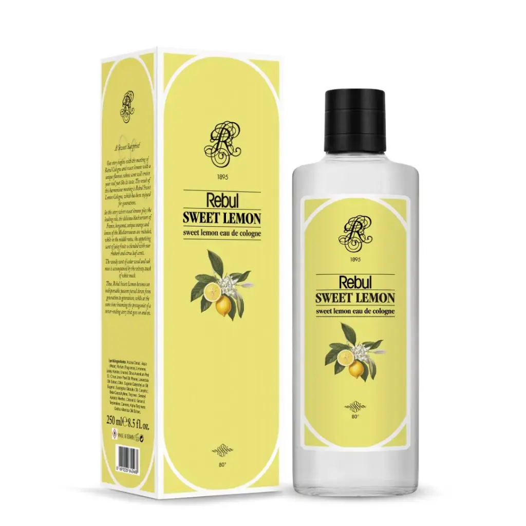 Rebul Sweet Lemon EDC Kolonya 250 ml Cam Şişe