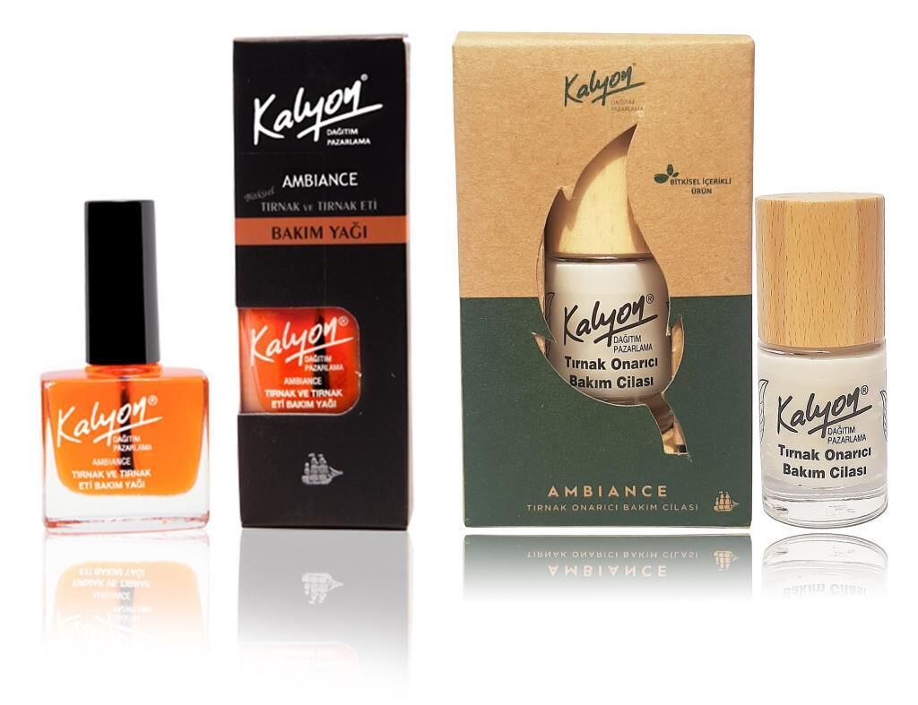 Kalyon Tırnak Bakım Yağı+Kalyon Bitkisel Tırnak Onarıcı Bakım Cilası 11 Ml
