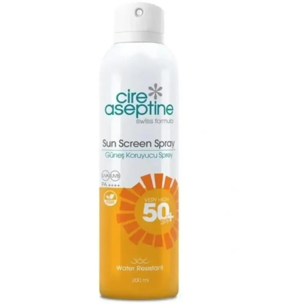 Cire Aseptine SPF50 Güneş Koruyucu Sprey 200 ml yüksek korumalı pratik sprey güneş koruyucu