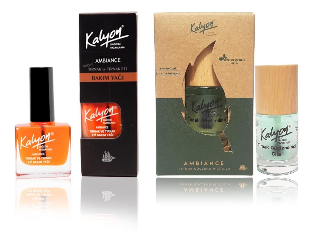 Kalyon Tırnak Bakım Yağı+Kalyon Bitkisel Tırnak Güçlendirici Cila 11 Ml