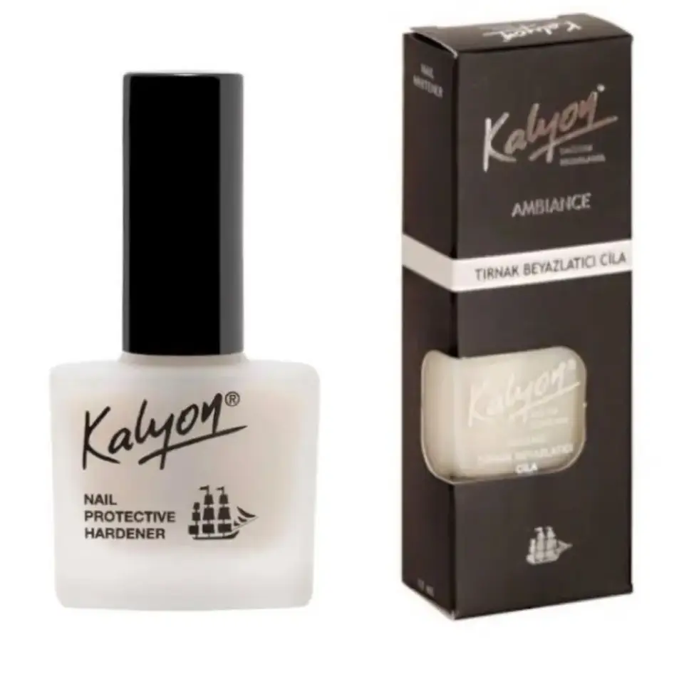 Kalyon Tırnak Beyazlatıcı Cila 11 Ml + Tırnak Sertleştirici 2'li Set