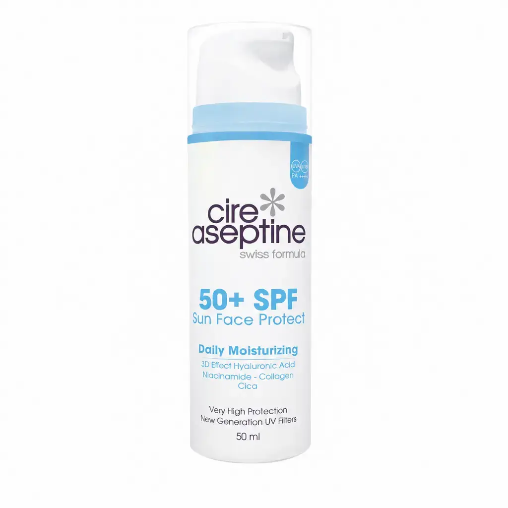 Cire Aseptine Daily Moisturizing SPF50+ günlük nemlendirici yüz güneş koruyucu krem 50 ml