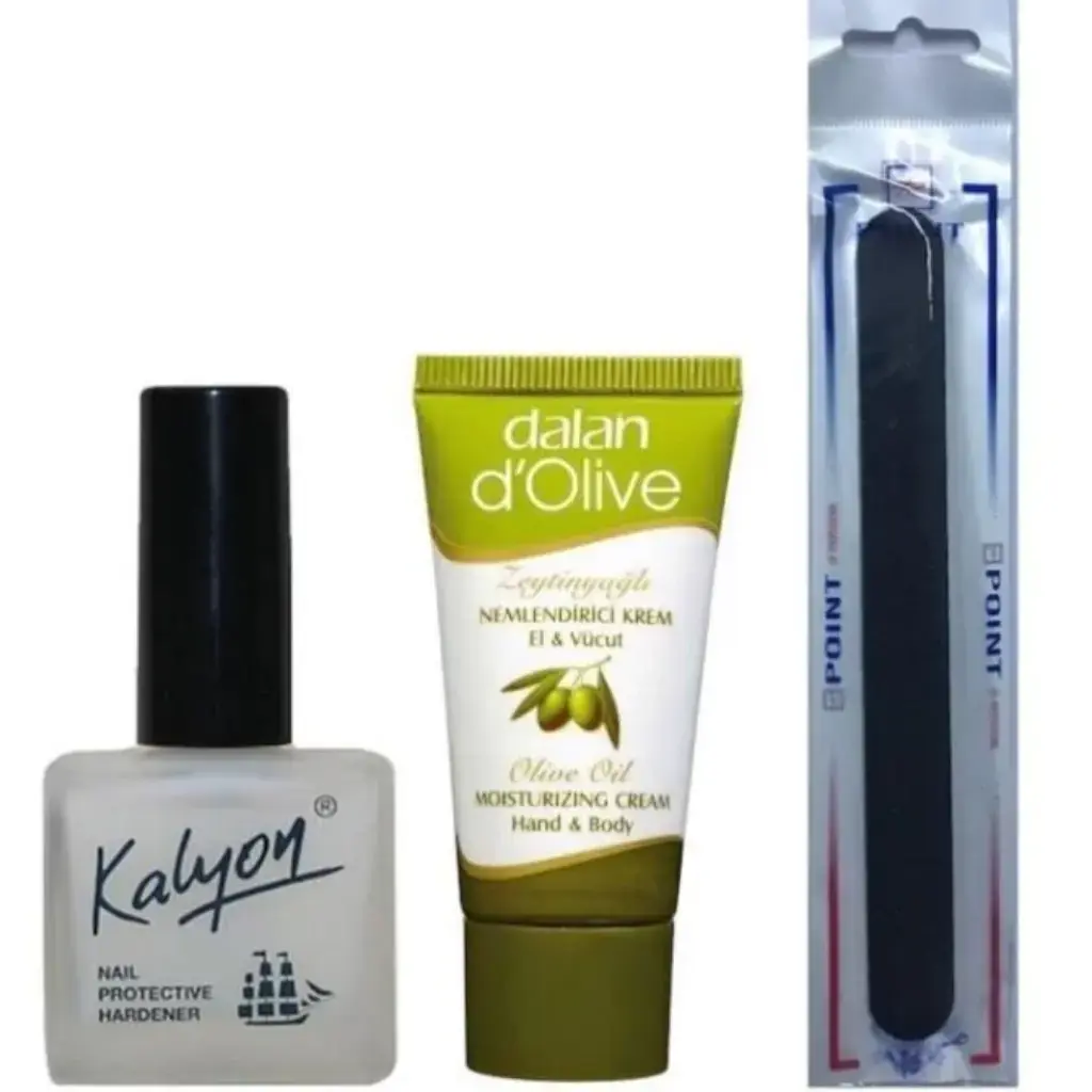 Kalyon Tırnak Sertleştirici + Dalan Krem 20 Ml + Tırnak Törpüsü
