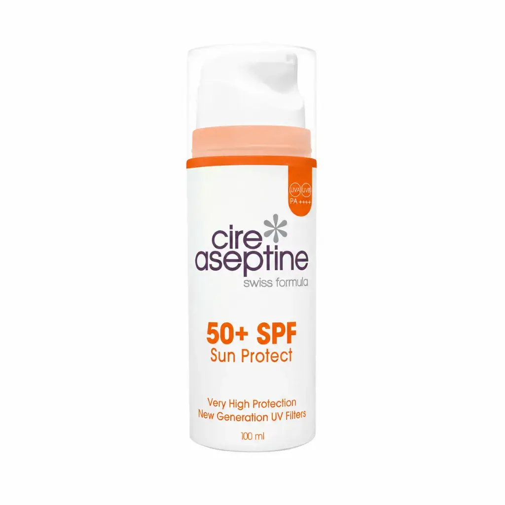 Cire Aseptine Sun Protect SPF50+ Airless vücut güneş koruyucu krem 100 ml yüksek korumalı güneş kremi