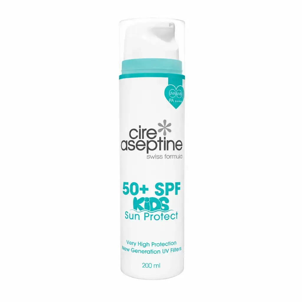 Cire Aseptine Kids Sun Protect SPF50+ çocuk vücut güneş koruyucu 200 ml airless ambalaj yüksek koruma