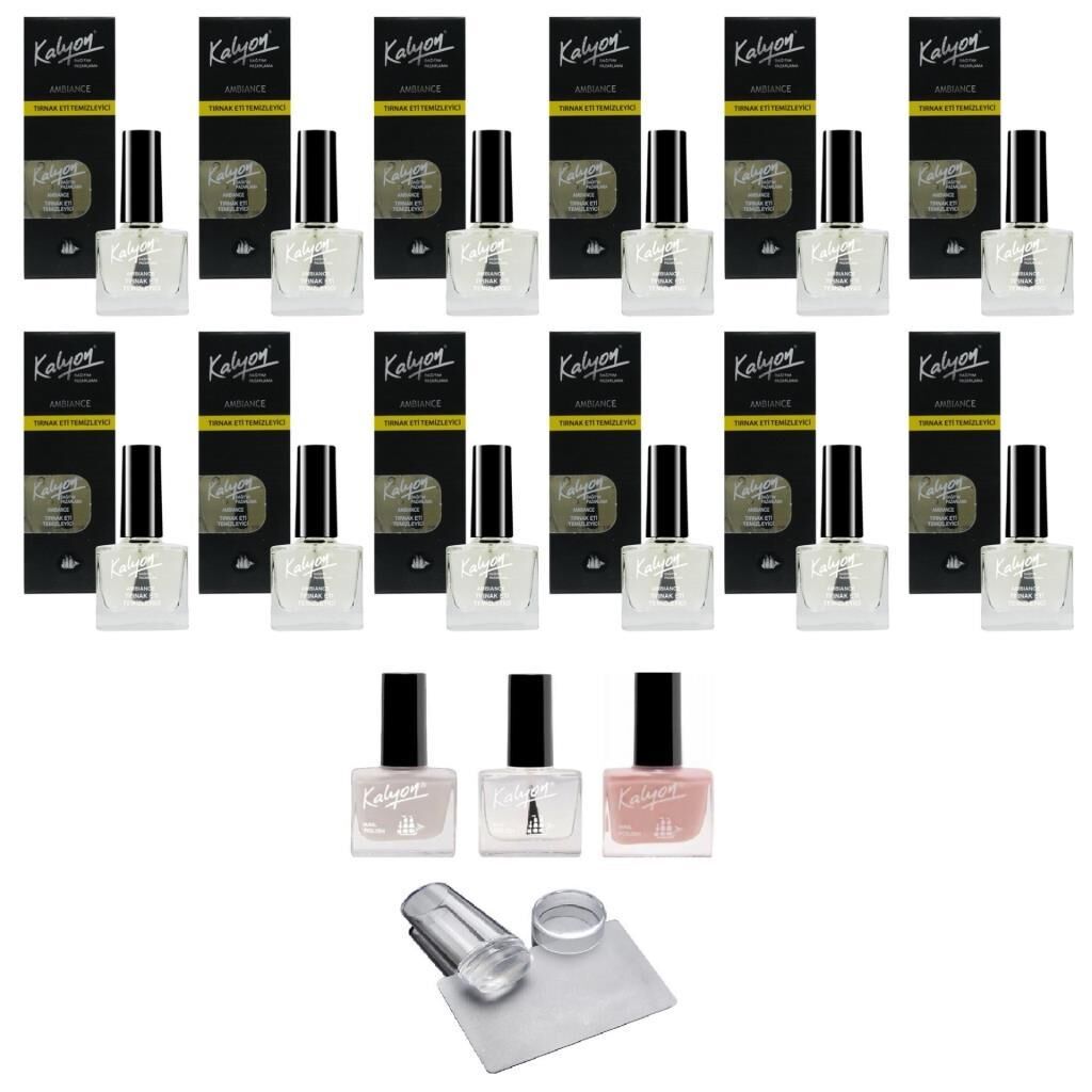Kalyon12 Adet Tırnak Eti Temizleyici+French Set