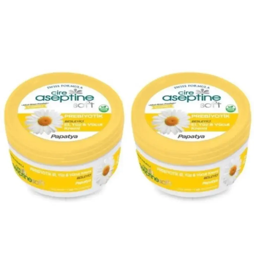 Cire Aseptine Prebiyotik Krem Papatya 30 ml 2'li set nemlendirici ve yumuşatıcı günlük cilt bakım kremi