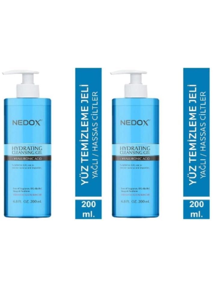 NEDOX 2 Adet Yağlı Ve Akneye Eğilim Gösteren Ciltler Için Yüz Temizleme Jeli 200 ml