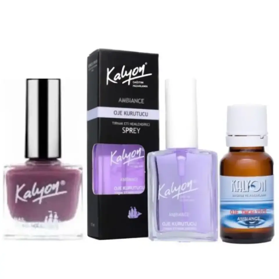 Kalyon Oje 304 + Oje Kurutucu Sprey 17 Ml + Oje Çözücü
