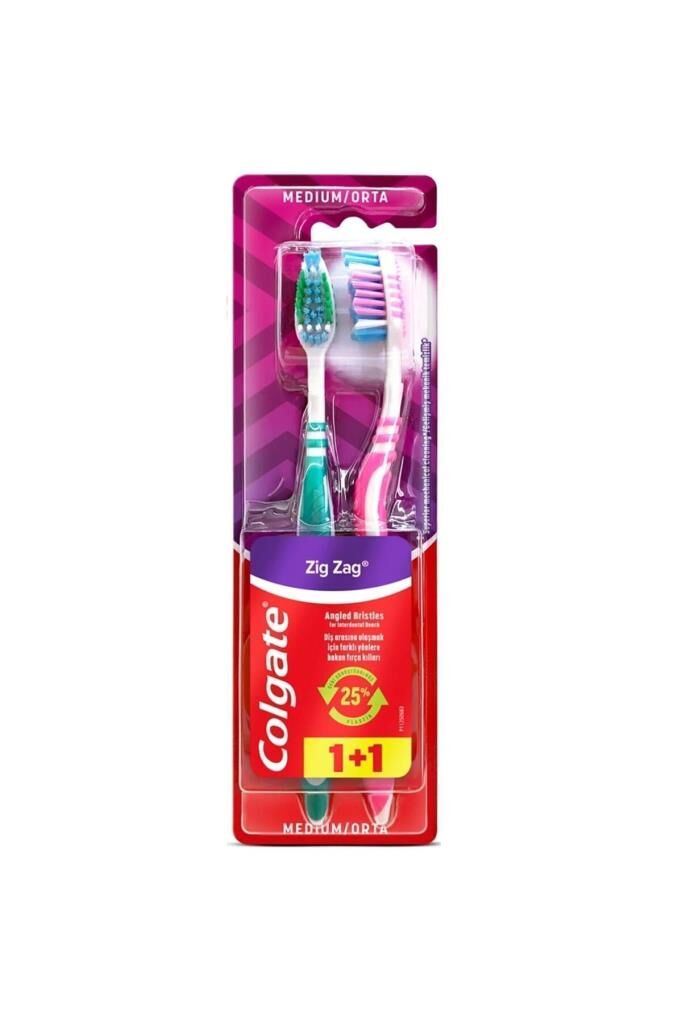Colgate Zigzag Orta Diş Fırçası 1+1