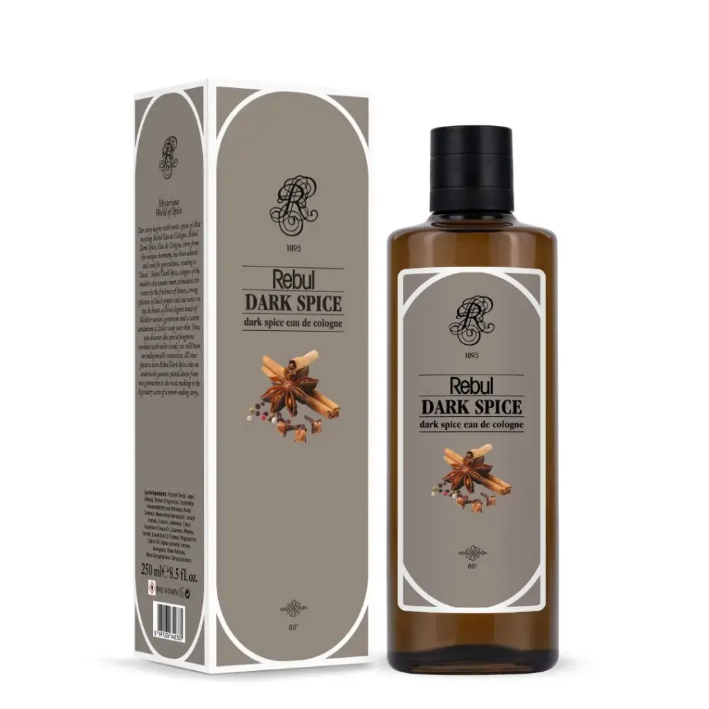 Rebul Dark Spice EDC Kolonya 250 ml Cam Şişe