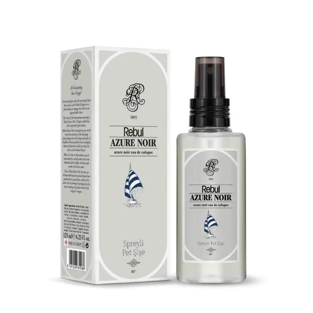 Rebul Azure Noir EDC Kolonya 125 ml Pet Şişe