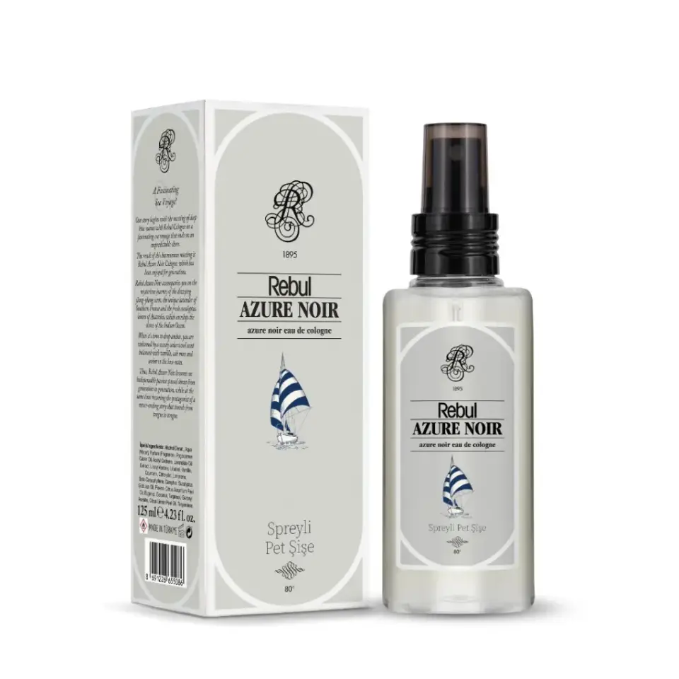 Rebul Azure Noir EDC Kolonya 125 ml Pet Şişe