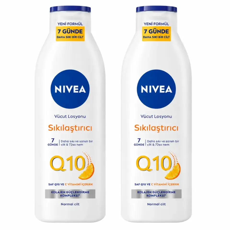 NIVEA Q10 Sıkılaştırıcı Vücut Losyonu 250 ml 2 Adet Çift Paket