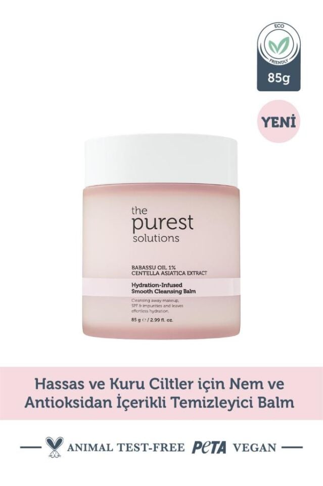 The Purest Solutions Hassas Ve Kuru Ciltler Için Nem Ve Antioksidan İçerikli Temizleyici Balm 85 Gr