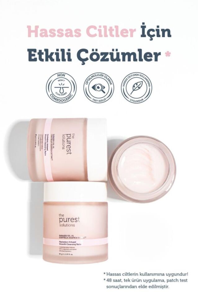 The Purest Solutions Hassas Ve Kuru Ciltler Için Nem Ve Antioksidan İçerikli Temizleyici Balm 85 Gr
