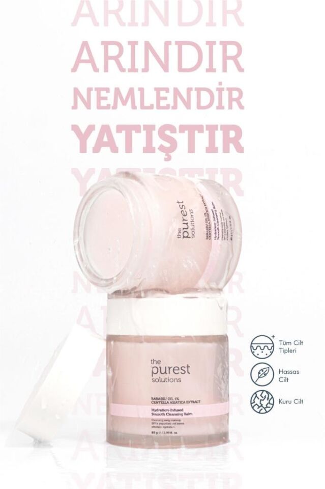 The Purest Solutions Hassas Ve Kuru Ciltler Için Nem Ve Antioksidan İçerikli Temizleyici Balm 85 Gr