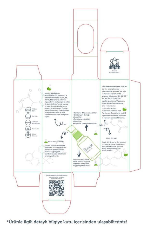 The Purest Solutions Yenileyici Ve Yatıştırıcı B Vitamini Cilt Bakım Serumu 30 Ml (%10 Niacinamide + Provitamin B5)