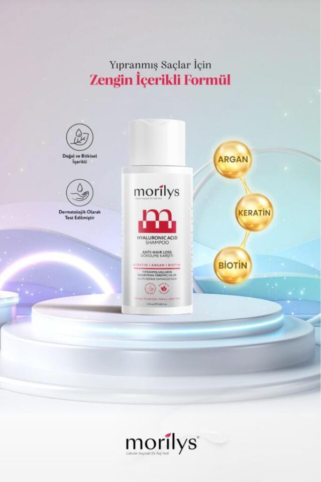 Morilys Biotin-Keratin&Dökülme karşıtı Güçlendirici Saç Bakım Şampuanı