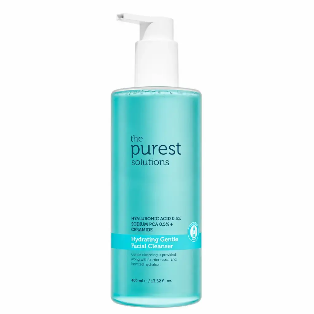 The Purest Solutions Kuru ve Karma Ciltler İçin Hyalüronik Asit Nemlendirici ve Bariyer Onarıcı Yüz Temizleme Jeli 400 ml