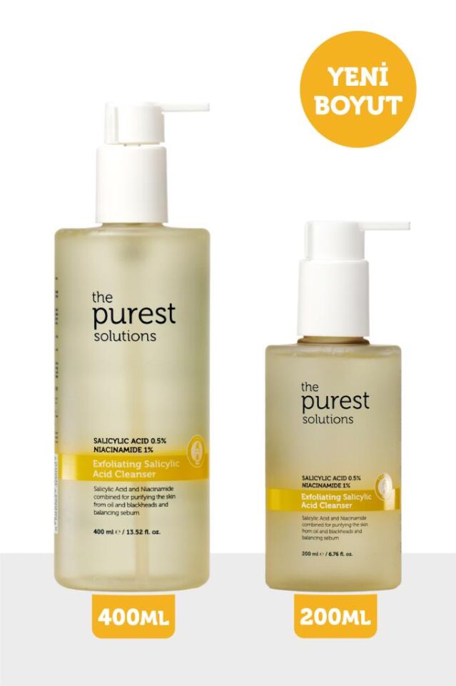The Purest Solutions Siyah Nokta Karşıtı Yağlı Ciltler İçin Salisilik Asit Arındırıcı Temizleme Jeli 400 ml