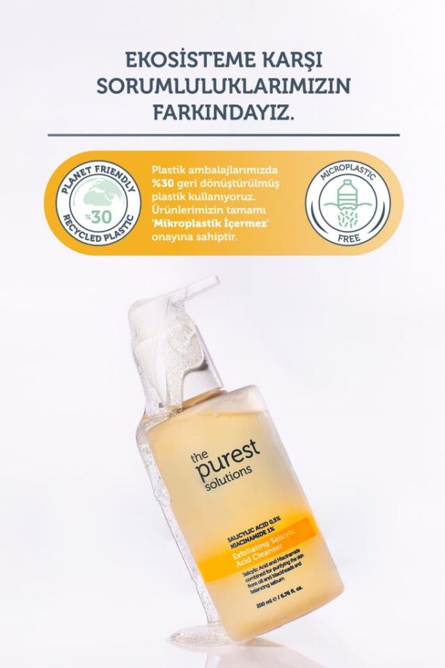 The Purest Solutions Yağlı Ve Karma Ciltler Için Sivilce Ve Siyah Nokta Karşıtı Temizleme Jeli 200 Ml