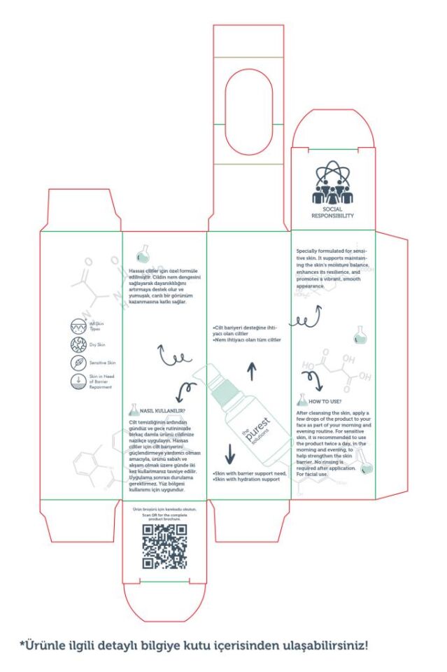 The Purest Solutions Hassas Ciltler İçin Kızarıklık Karşıtı ve Bariyer Onarıcı Cica Serum 30 ml