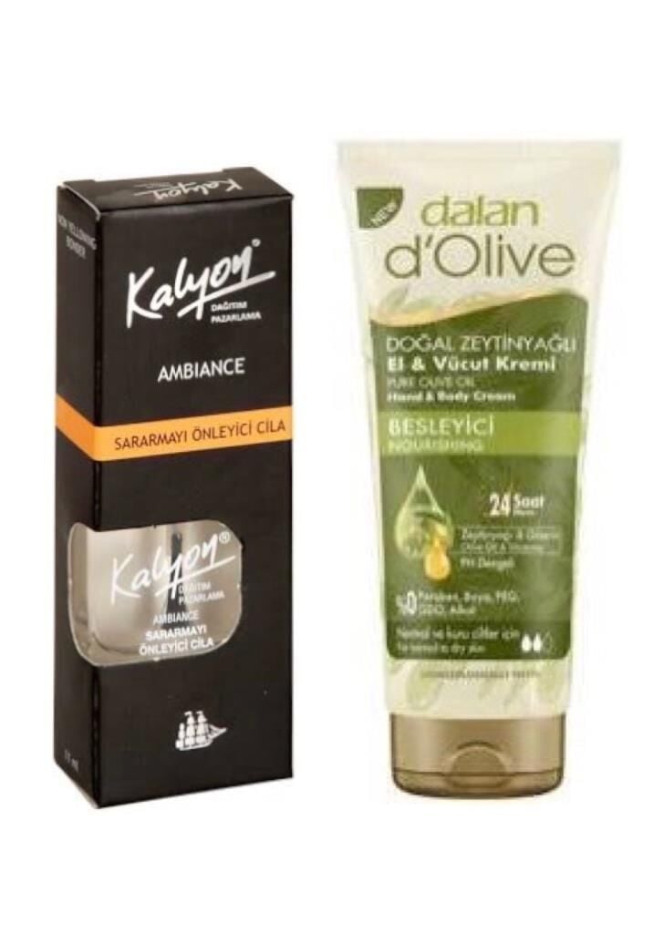 Kalyon Sararmayı Önleyici Cila + Dalan Tüp Krem 20 Ml