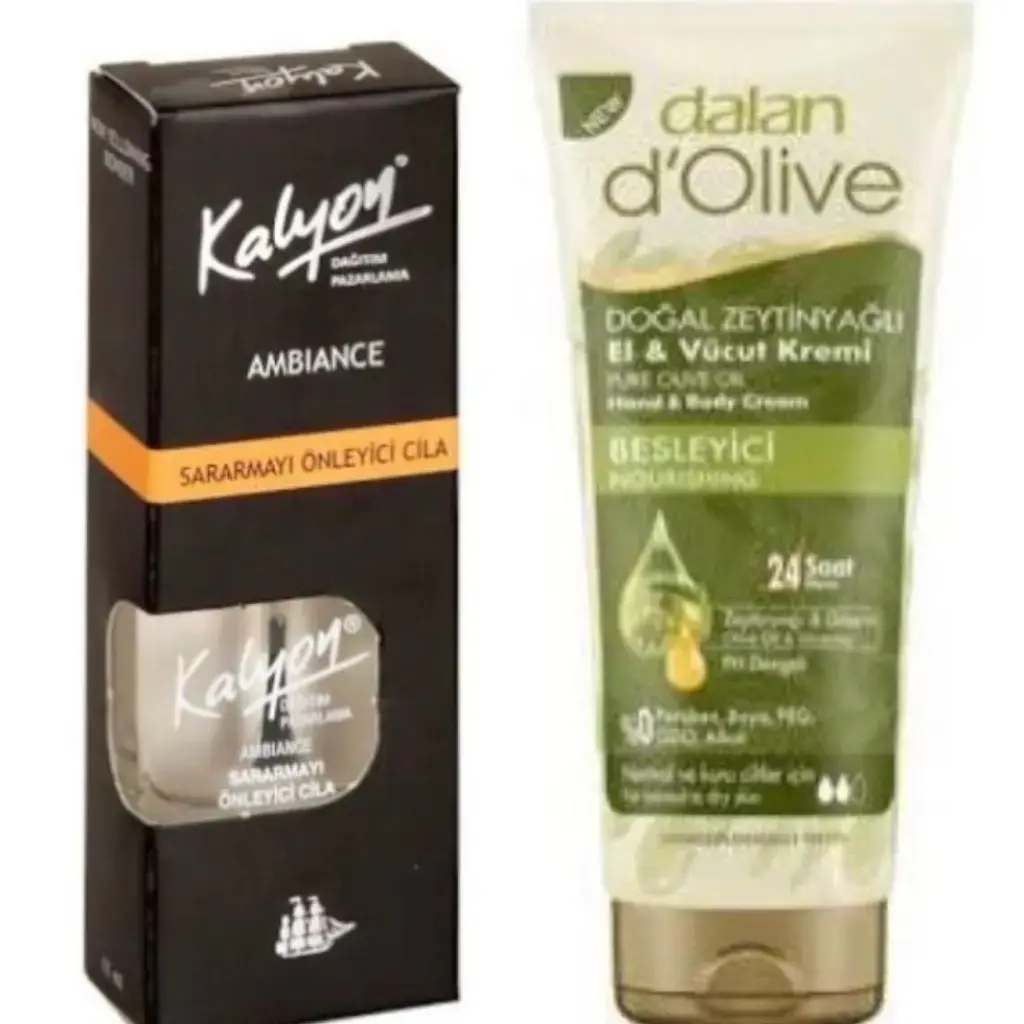 Kalyon Sararmayı Önleyici Cila + Dalan Tüp Krem 20 Ml