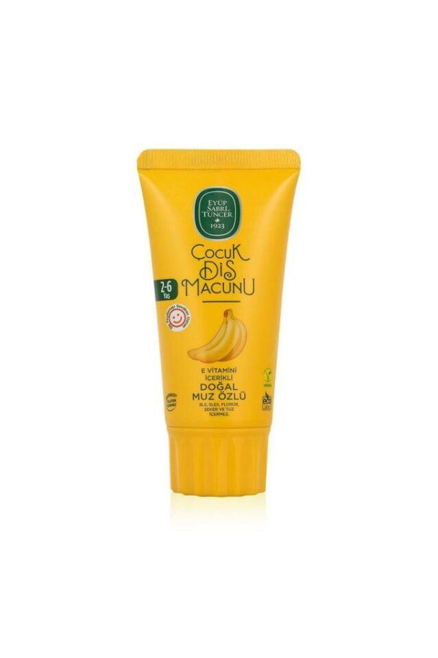 Eyüp Sabri Tuncer Doğal Muz Özlü 2-6 Yaş Çocuk Diş Macunu 60 ml