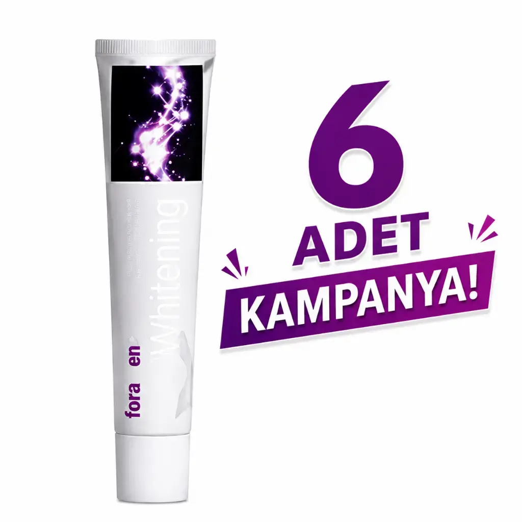 Foramen 6'lı Whitening Beyazlatıcı Diş Macunu 125 gr çoklu ekonomik paket