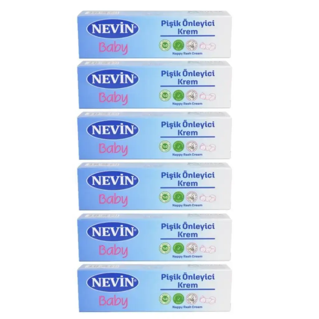Nevin Pişik Önleyici Krem Kantaron Yağlı 30 ml 6 adet bebek bezi bölgesi günlük bakım kremi