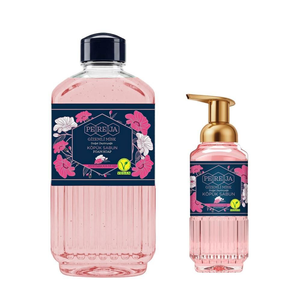 Pereja Gizemli Misk Doğal Zeytinyağlı Köpük Sabun 1000 ml + 500 ml Avantajlı Paket