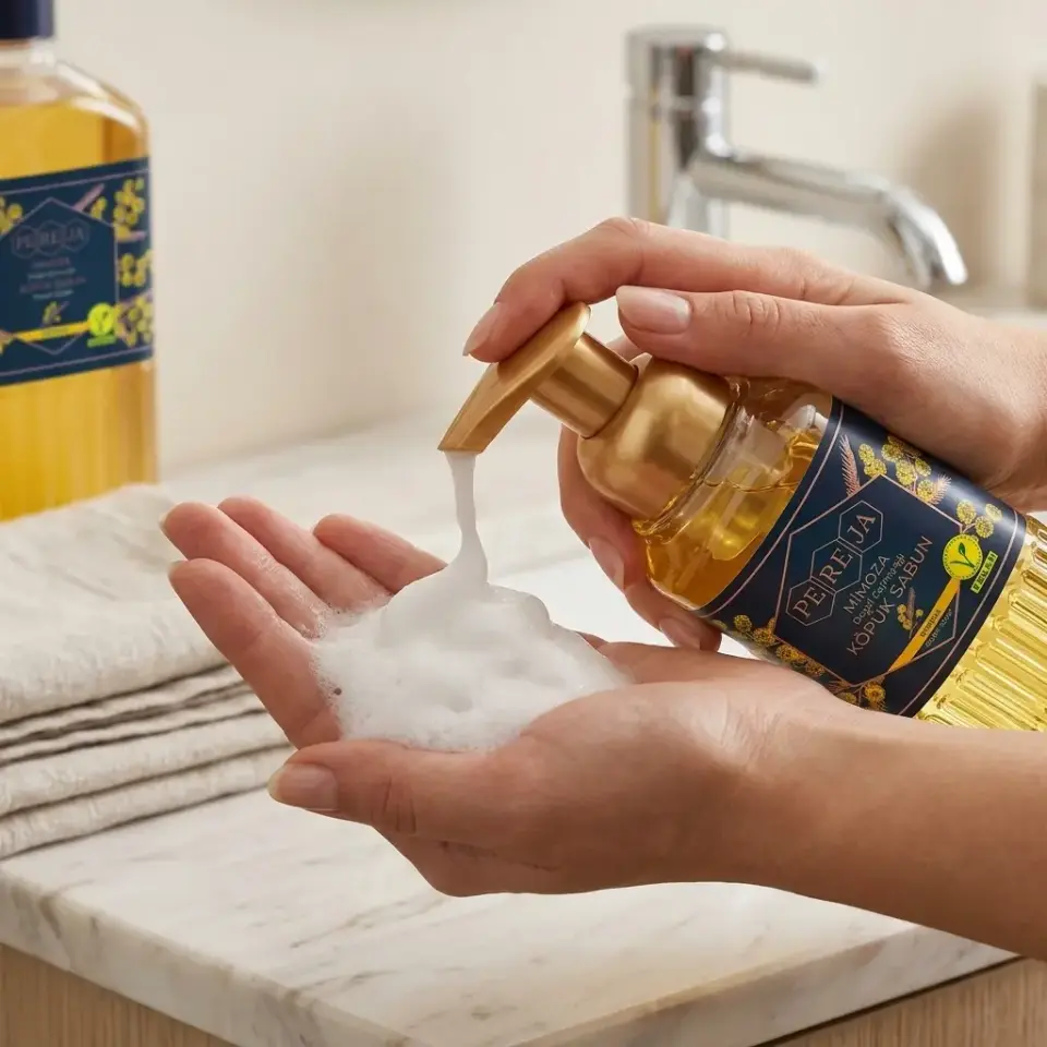 Pereja Mimoza Doğal Zeytinyağlı Köpük Sabun 1000 ml + 500 ml Avantajlı Paket