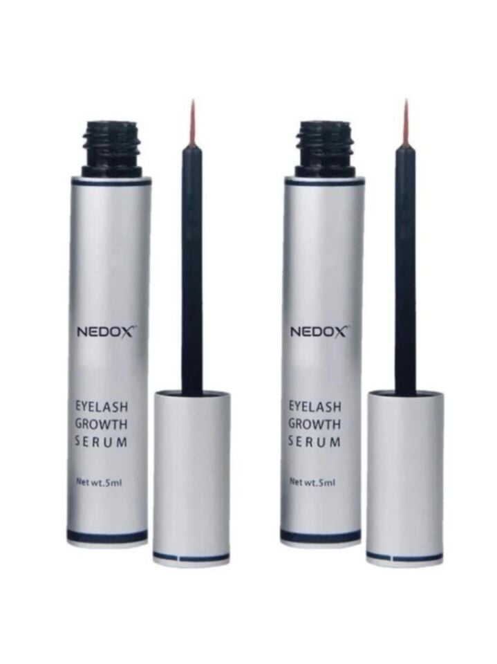 NEDOX 2 Adet Kaş Ve Kirpik Uzatıcı, Onarıcı, Besleyici Ve Güçlendirici Bakım Serum Garantili 5 ml