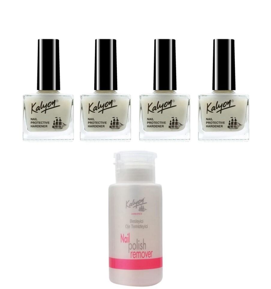Kalyon Tırnak Setleştirici 4 Adet+Pompalı Aseton 200Ml
