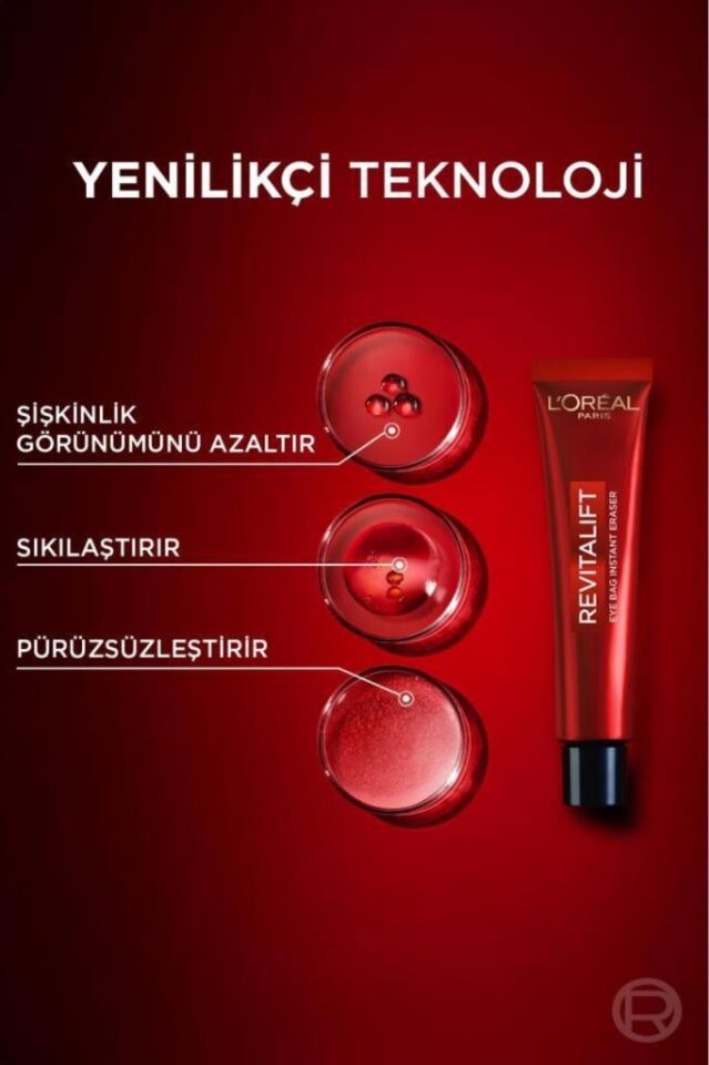 Loreal Paris Revitalift Lazer Eyebag Instant Eraser Göz Altı Torba Görünümüne Karşı Etkili Göz Kremi 15ml