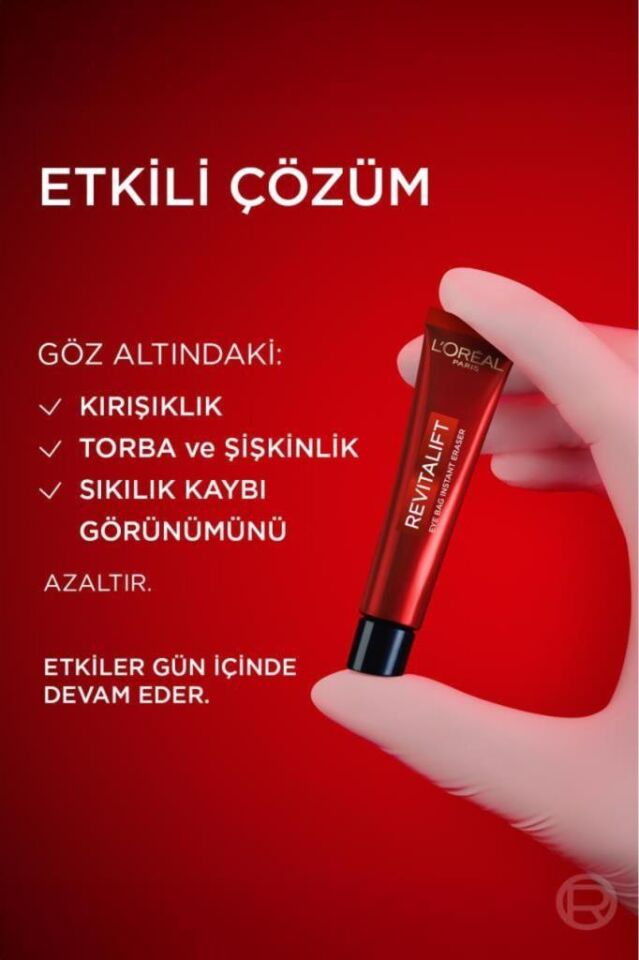 Loreal Paris Revitalift Lazer Eyebag Instant Eraser Göz Altı Torba Görünümüne Karşı Etkili Göz Kremi 15ml